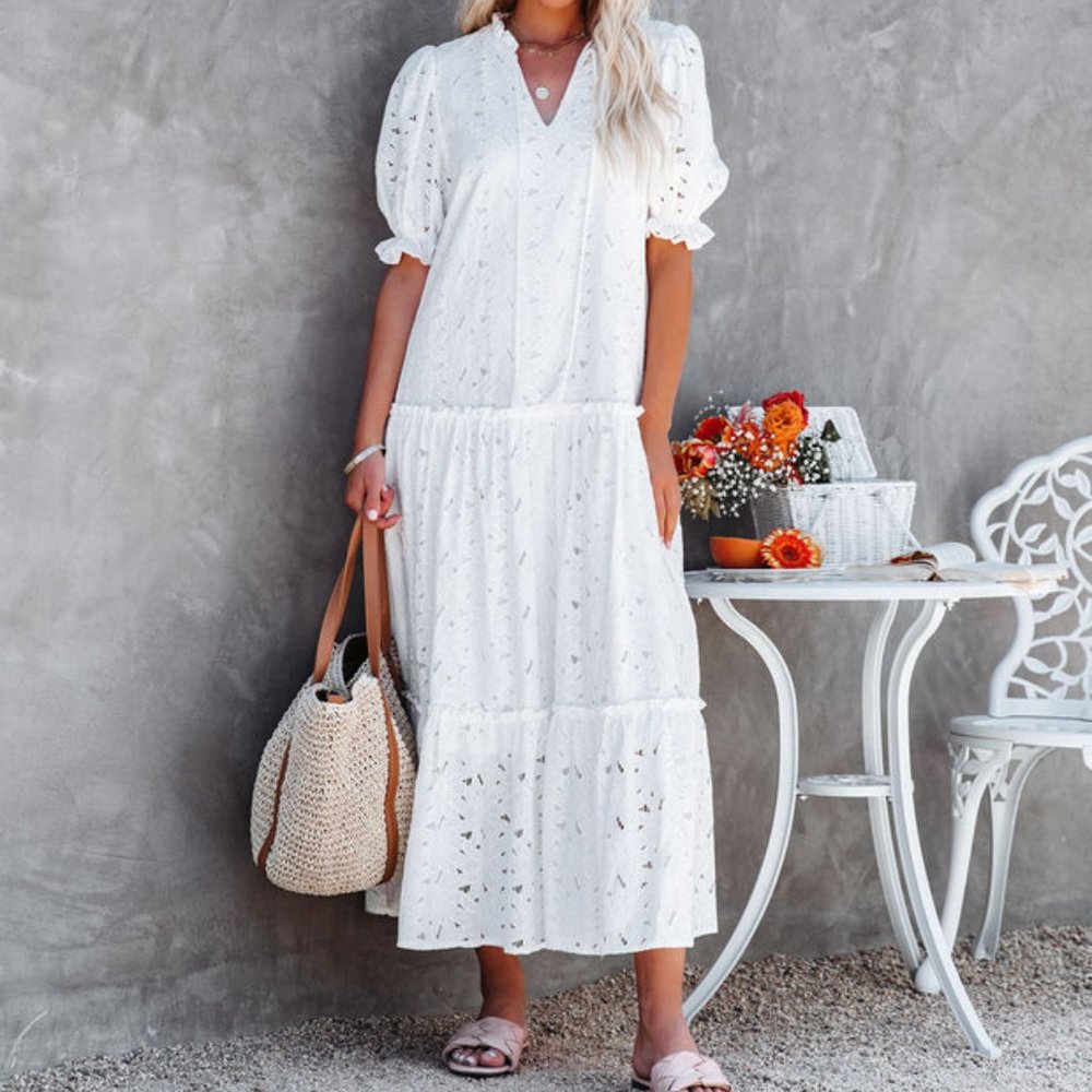 Vici White Maxi Dress